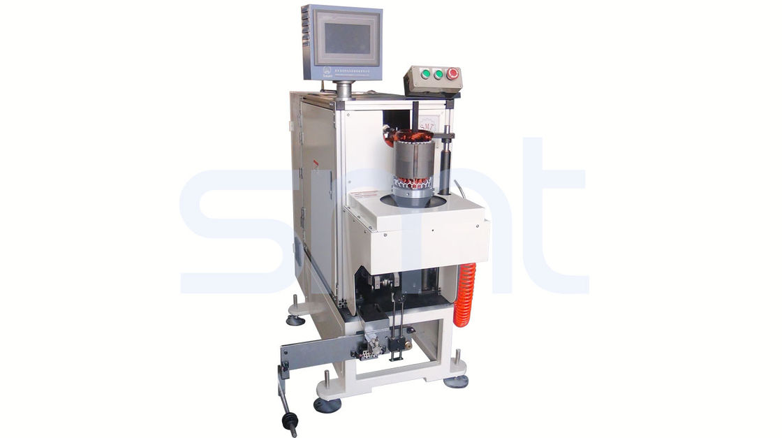 Single Side High Efficiency Coil Lacing Machine , Automatic Stator Winding Machine