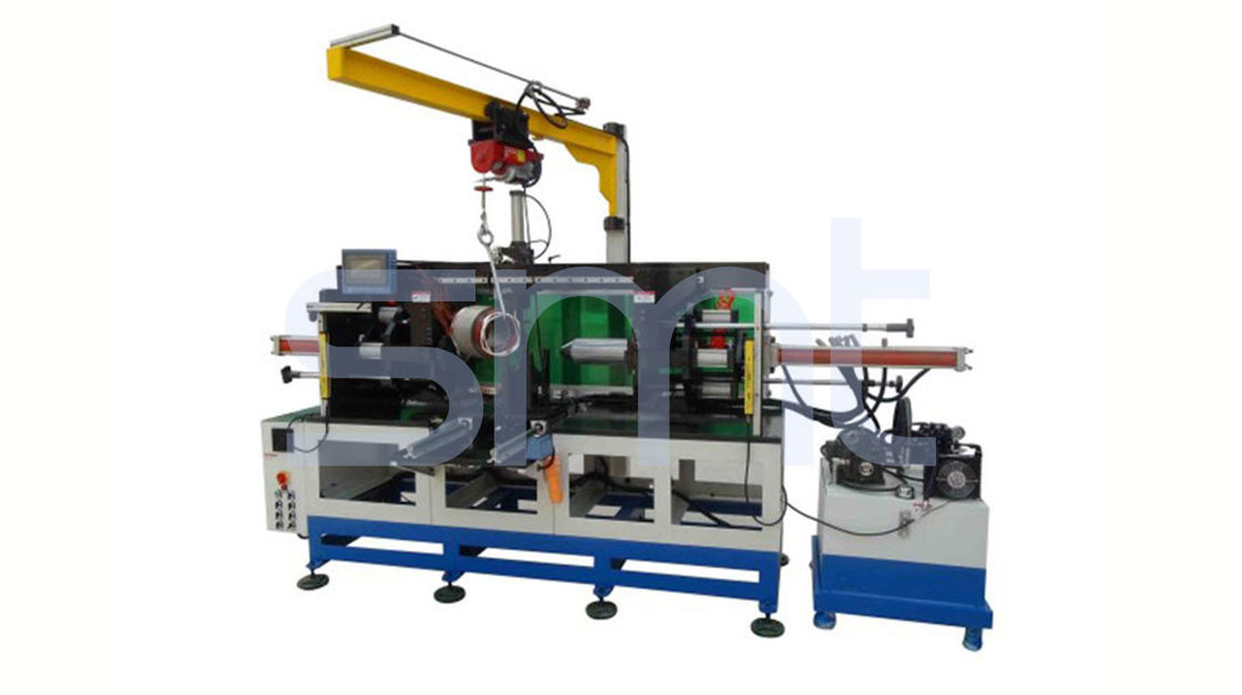 ZJ300 Model Horizontal Motor Stator Coil Forming Machine with Movable Crane