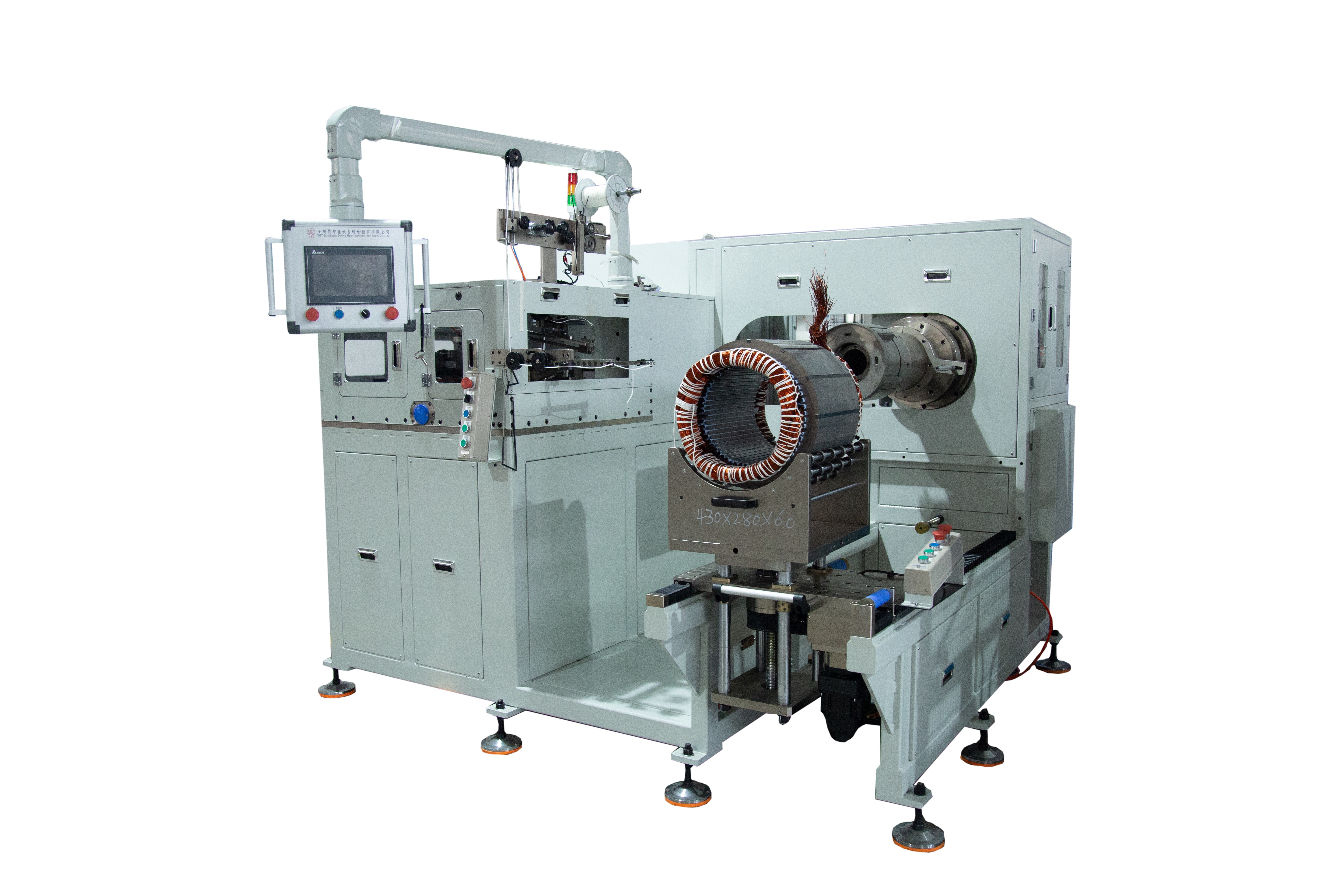 Large Frame Stator Lacing Machine | F250 / OD430 | Motor Manufacturing ...